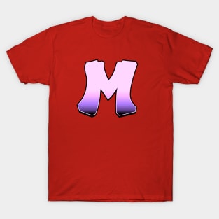 Letter M - Pink fade T-Shirt